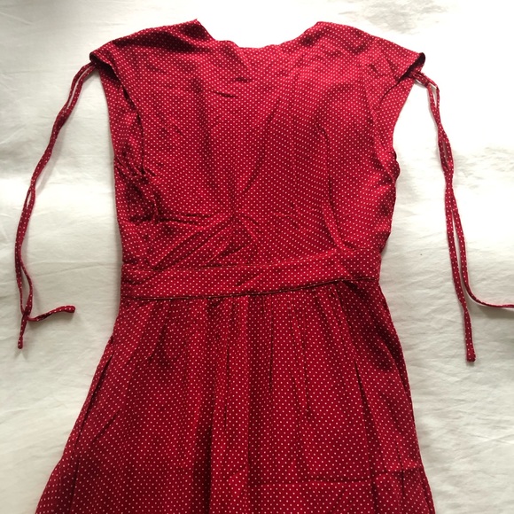 NWT Retro style lost + wander red midi dress. - Picture 9 of 9